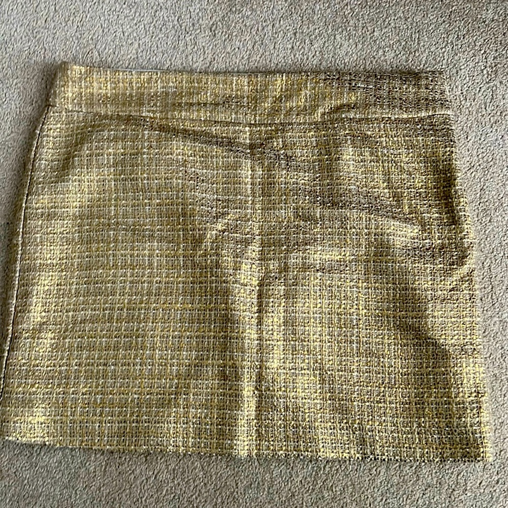 Metallic Gold Banana Republic Skirt